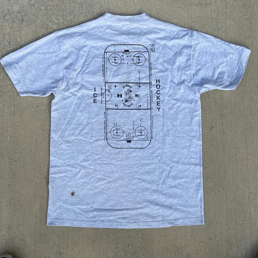 Ice Hockey Canada vs USA Old Timers 15 anniversary Anvil Cotton Deluxe